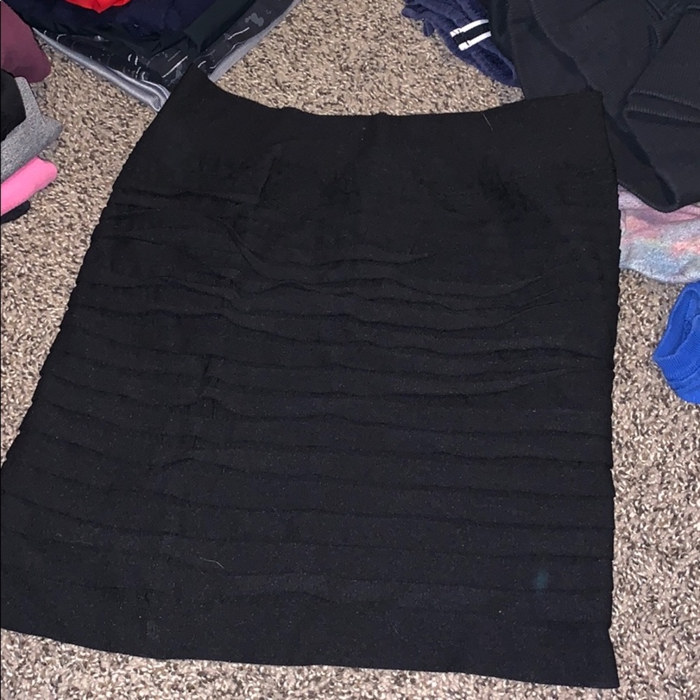 A black skirt